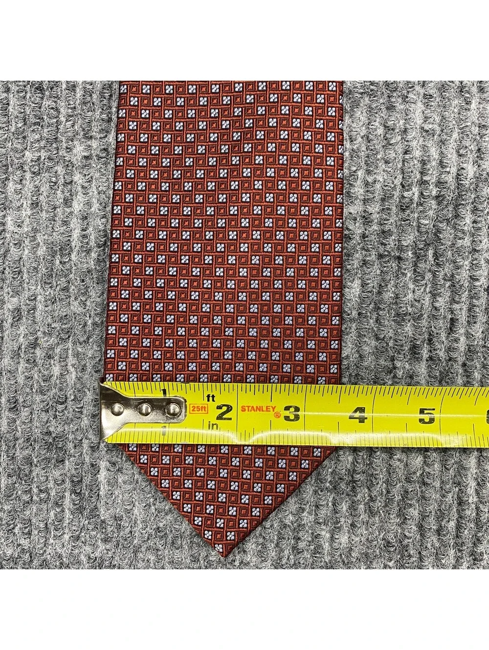 Brooks Brothers Makers Mens Necktie Floral Geometric AOP Pure Silk Tie Italy USA